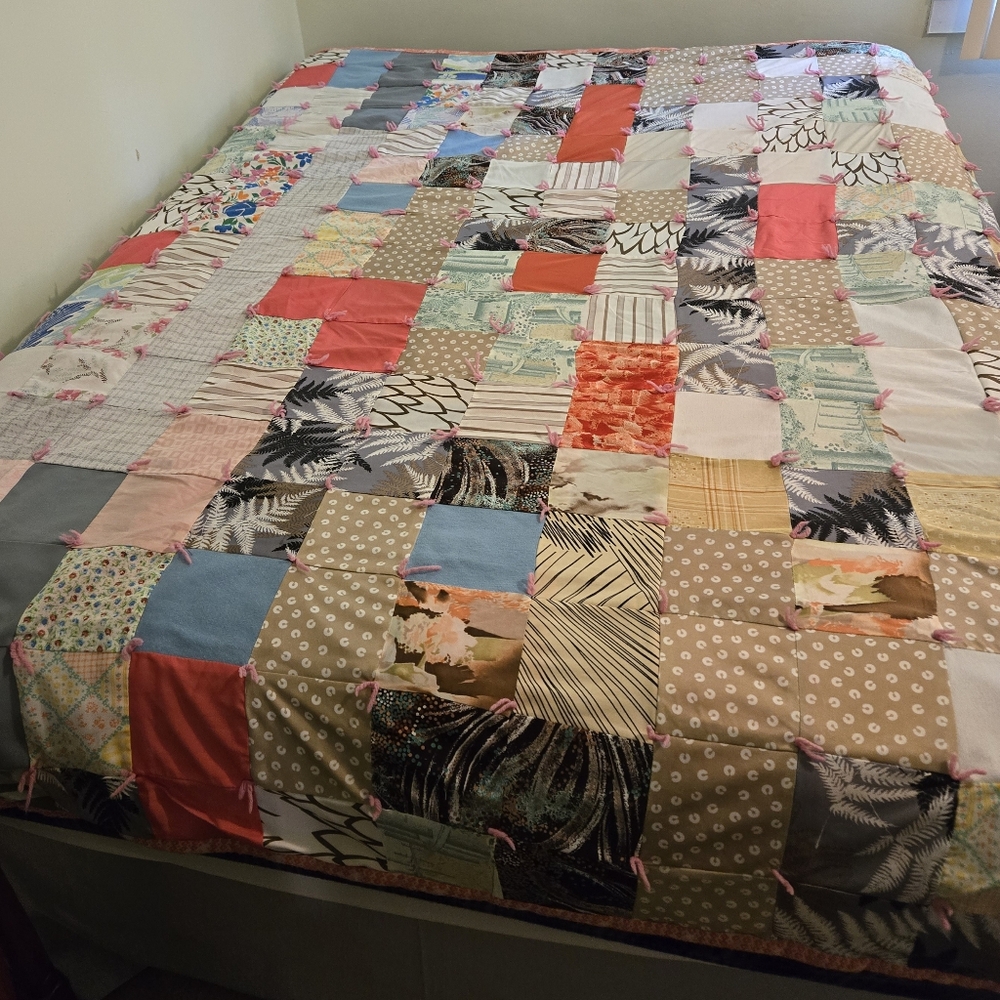 Homemade lightweight quilt